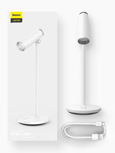 Picture of Baseus i-wok Series Charging Office Reading Desk Lamp (Spotlight) – White
