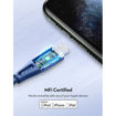 Picture of RAVPower RP-CB1018 Type-C to Lightning Cable 2m Nylon Blue