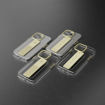 Picture of Levelo Graphia IMD Clear Case with Extra Grip Bumper Protection iPhone 14 Pro max Compatibility - Champagne Gold