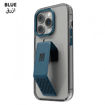 Picture of Levelo Morphix Clara Grip stand IMD Clear Back Case Protective/Classy iPhone 14 Pro max Compatibility - Blue