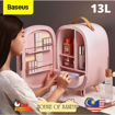 Picture of Baseus Beauty Fridge 13L with Makeup Mirror and LED Light 220V CN Plug-Pink