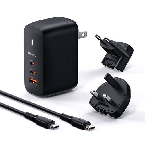 Picture of Mcdodo CH-844 Mecha Series GaN 65W Dual Type-C + USB Mini Size Wall Charger