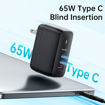 Picture of Mcdodo CH-844 Mecha Series GaN 65W Dual Type-C + USB Mini Size Wall Charger