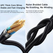 صورة Mcdodo Black Series 240W Type-C to Type-C Data Cable 1.2m CA-3680