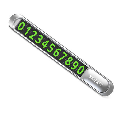 صورة YESIDO C88 Temporary Parking Card Hidden Luminous Parking Number Plate Automotive Interior Accessories
