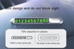 صورة YESIDO C88 Temporary Parking Card Hidden Luminous Parking Number Plate Automotive Interior Accessories