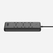 Picture of Powerology Smart Multiport Socket 6 AC 3 USB & USB-C PD 30W 3250W 3Meter Black